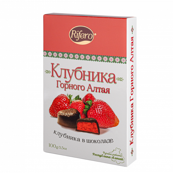 №1 Риф и ко Конфеты "КЛУБНИКА Горного Алтая" 100г        в Жигулёвске